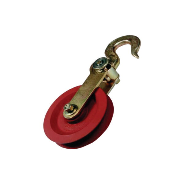 Roldana para lançamento de cabos para-raio (carga de trabalho 1200 kgf)
